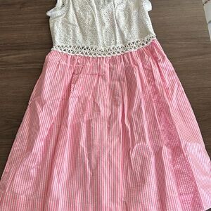 Lilly Pulitzer White and Pink Mini Dress